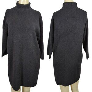 Pomander Place‎ Tuckernuck Noir Vivianne Shimmer Turtleneck Sweater Dress Small